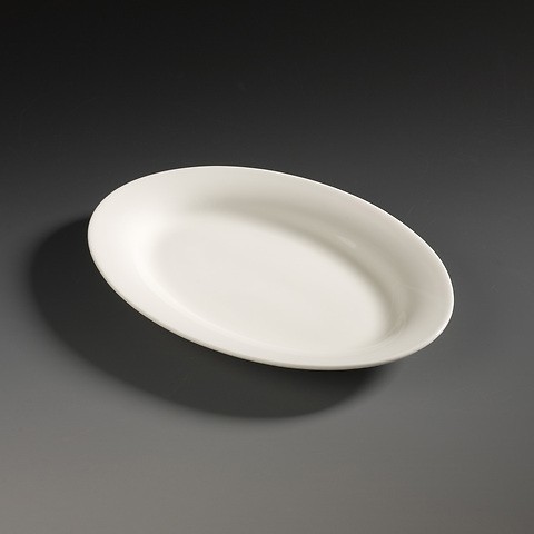 Bone China Platte oval 26 cm